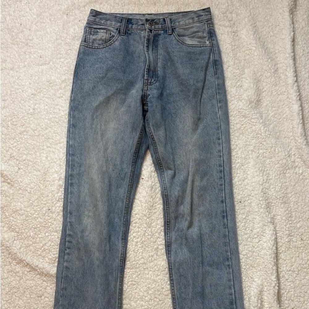 Brandy Melville Light Blue Straight Leg Jeans